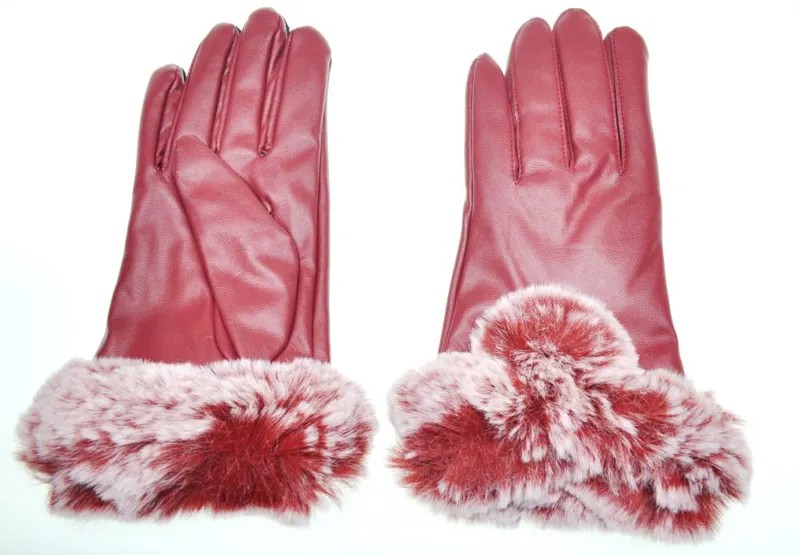 Перчатки женские Gsmin Gsmin Leather Gloves красные, р. 7