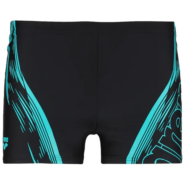 Плавки Arena Swim Short Graphic, цвет Black/Water