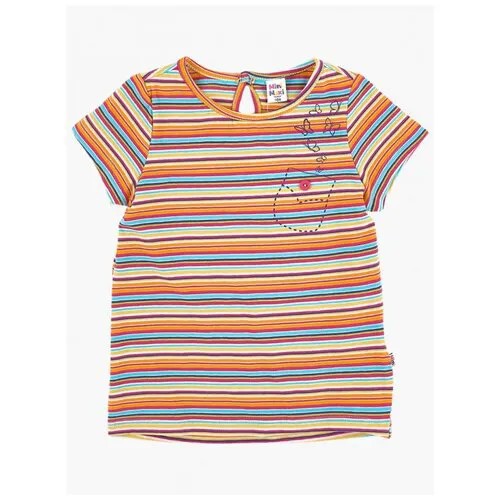 Футболка для девочек Mini Maxi, модель 0403, цвет цветной, размер 98