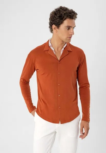 Рубашка LAPEL COLLAR LONG SLEEVE Antioch, цвет tile