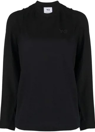 Y-3 двухслойная футболка с длинными рукавами