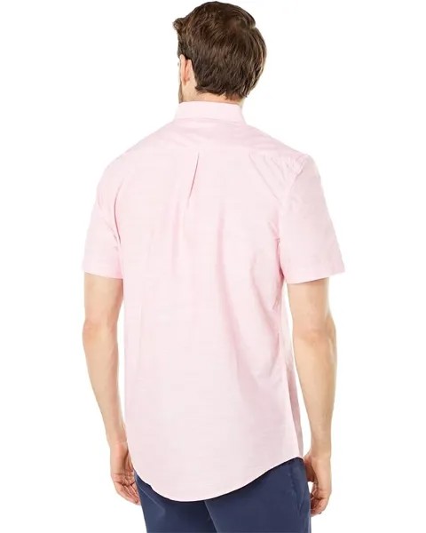 Рубашка U.S. POLO ASSN. Short Sleeve Solid Eoe Slub Woven Shirt, цвет Calypso Coral