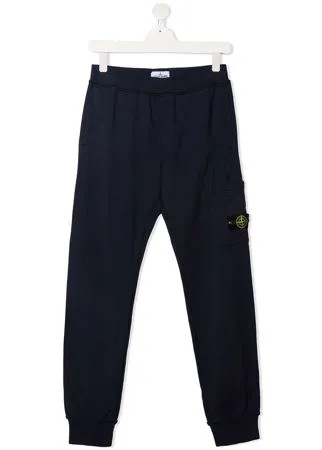Stone Island Junior спортивные брюки из джерси