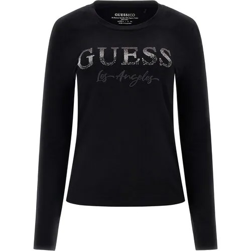 Лонгслив GUESS, размер 42/XS, черный