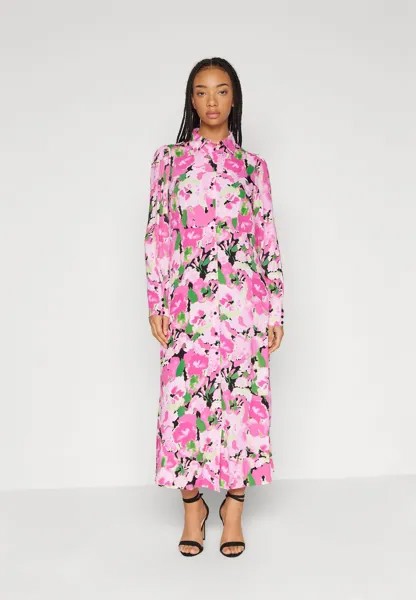 Платье-блузка YASVIOLO DRESS, цвет carmine rose/violo print