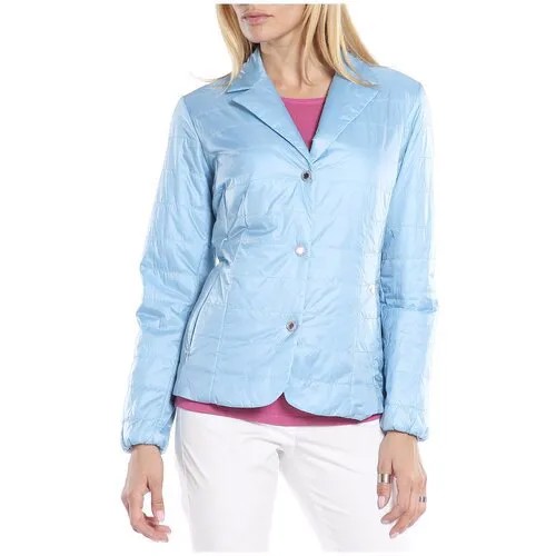 Куртка  Stella Guardino демисезонная, средней длины, силуэт полуприлегающий, быстросохнущая, размер 50, голубой