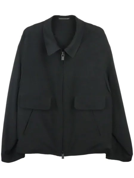 Куртка-рубашка на молнии Yohji Yamamoto, черный
