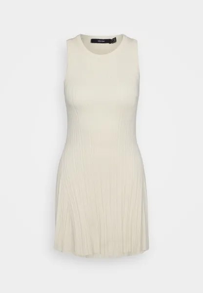 Платье-джемпер Vmstephanie O Neck Dress Vero Moda, кремовый