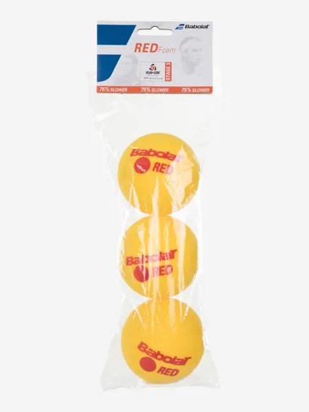 Набор мячей для большого тенниса Babolat Red Foam X3, Желтый, размер Без размера