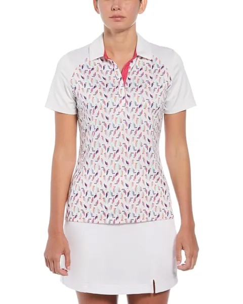 Поло Callaway Birdie / Eagle Printed Short Sleeve, цвет Brilliant White