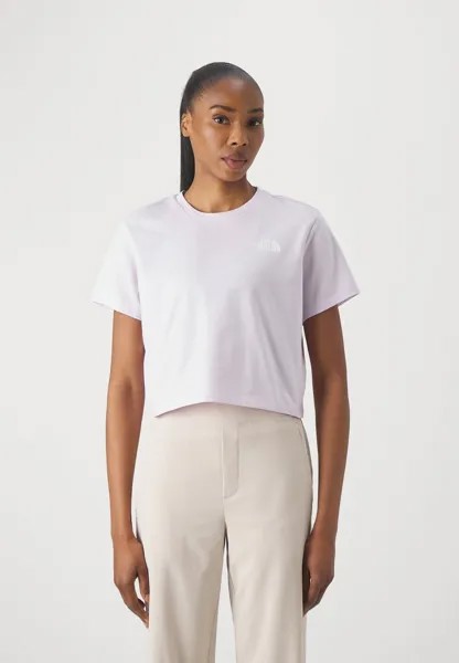 Футболка с принтом Cropped Simple Dome Tee The North Face, цвет icy lilac