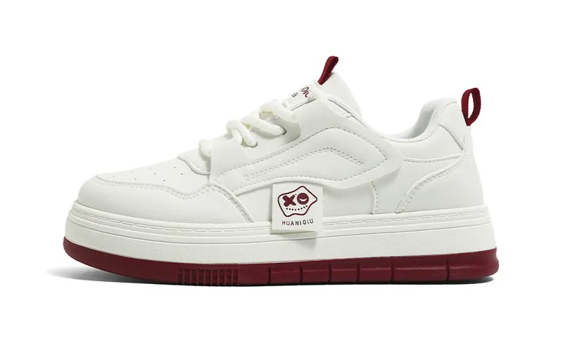 Кроссовки HUANQIU Skateboarding Shoes Women's Low-top, бежевый