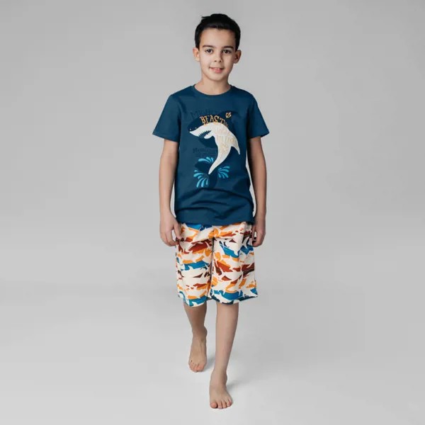 Bossa Nova Пижама для мальчика (футболка, шорты) Симпл-димпл 384А-161