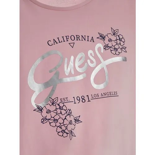 Футболка GUESS, размер 12, розовый