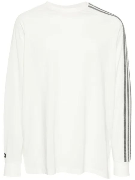 Y-3 футболка 3-Stripes, белый