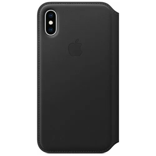 Чехол-книжка Apple Folio кожаный для iPhone XS black