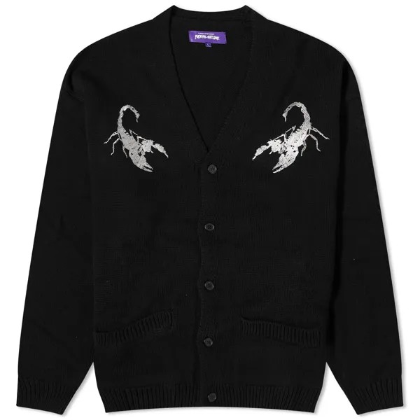 Кардиган Fucking Awesome Embroidered Scorpion, черный