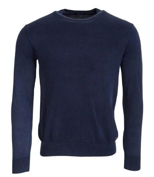 MARCIANO GUESS Свитер Синий Хлопковый Пуловер с круглым вырезом и длинными рукавами SM 150долл.