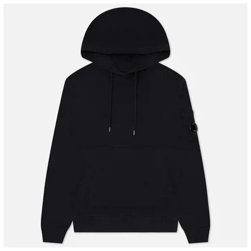 Мужская толстовка C.P. Company Cotton Fleece Hoodie Garment Dyed чёрный, Размер XXXL