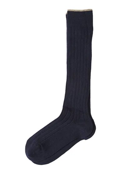 Мужские кашемировые носки темно-синего цвета Brunello Cucinelli