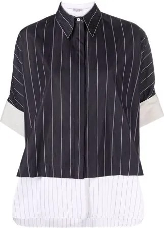Brunello Cucinelli рубашка в тонкую полоску