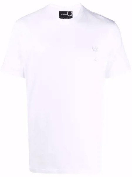 Raf Simons X Fred Perry футболка с брошью