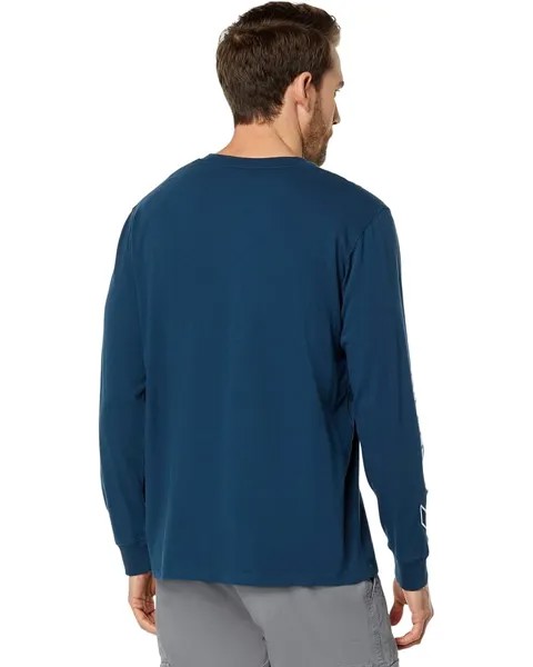 Топ Superdry Code SL Applique Long Sleeve Top, цвет Zinc Blue
