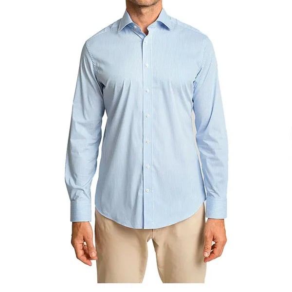 Рубашка с длинным рукавом Hackett Stretch Stripe BC, синий
