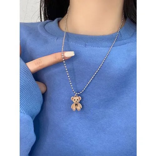 Колье LERO, длина 56 см, бежевый