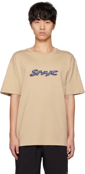 Футболка цвета хаки 3D \SNYC\
