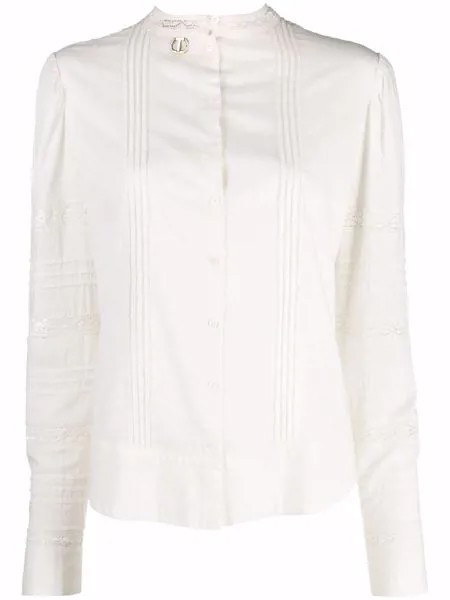 TWINSET блузка с кружевной отделкой