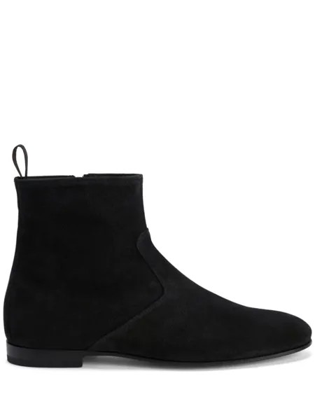 Giuseppe Zanotti бархатные ботинки, черный