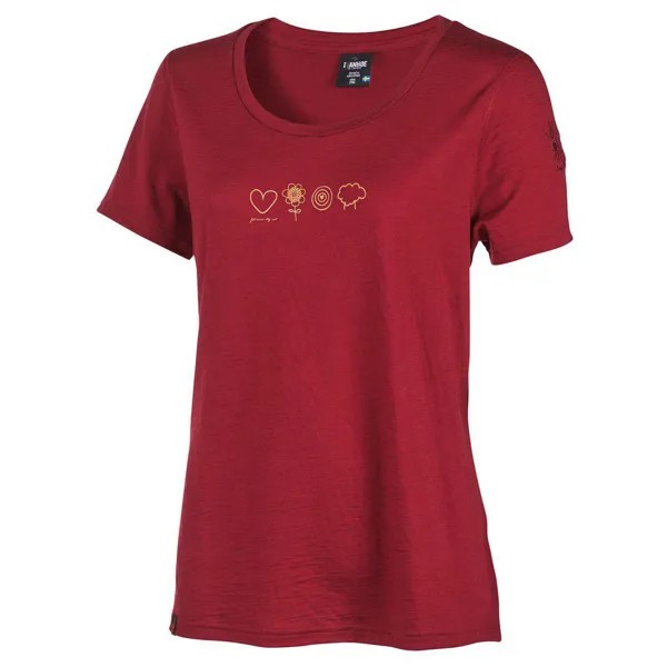 Футболка Ivanhoe Of Sweden Women's UW Meja Symbols, цвет Royal Cherry