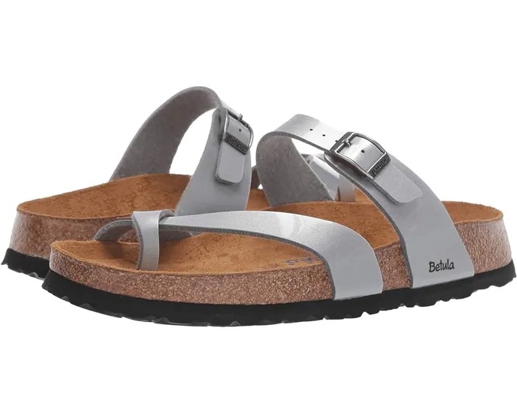 Сандалии Birkenstock Mia Soft, цвет Metal Silver Birko-Flor