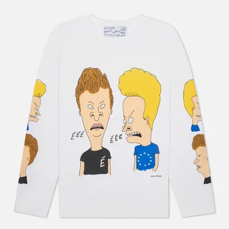 Мужской лонгслив Etudes x Beavis & Butt-Head Spirit Cry, цвет белый, размер S