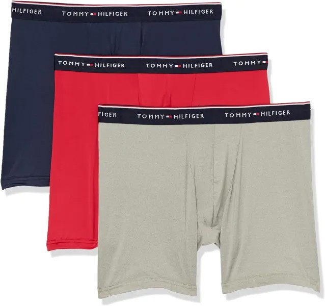 Боксеры Tommy Hilfiger Micro Classics Boxer Brief 3-Pack, цвет Mahogany
