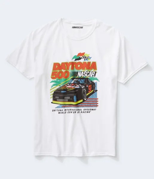 Футболка с рисунком NASCAR Daytona 500 Aeropostale, белый
