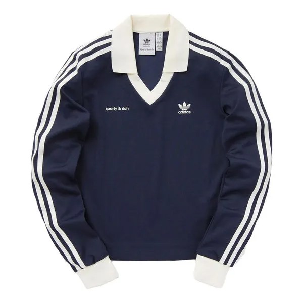 Футболка x спортивная и роскошная футболка с длинным рукавом Adidas, синий