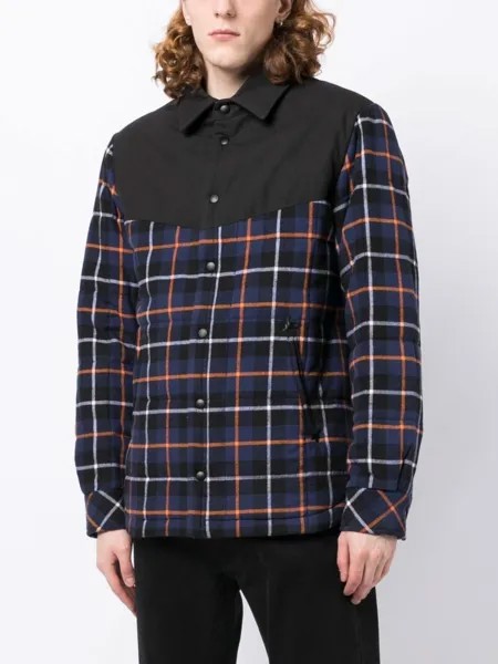 Пуховик в клетку Marcelo Burlon County of Milan, черный