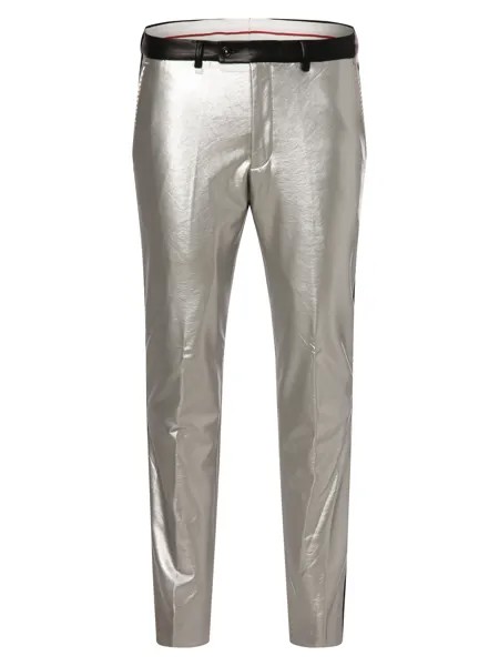 Тканевые брюки Finshley & Harding London Baukasten Hoxdon, серебряный