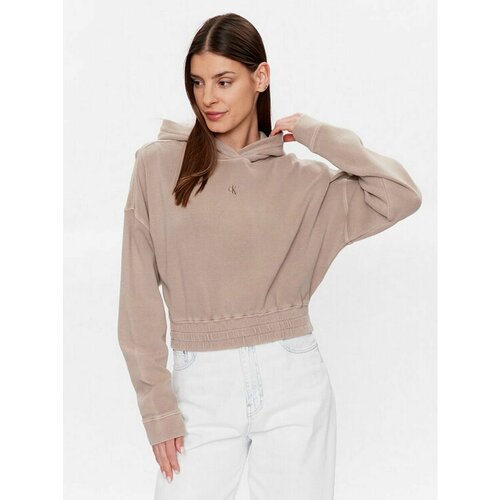 Худи Calvin Klein Jeans, размер XL [INT], бежевый