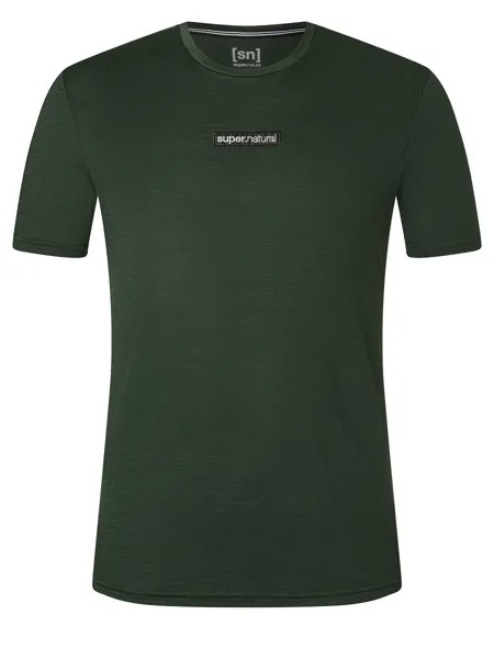 Рубашка super.natural Merino T Shirt, темно-зеленый