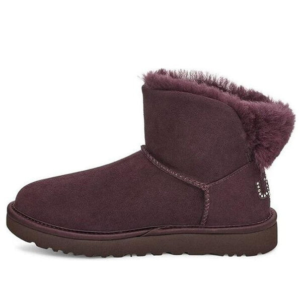 Зимние ботинки классические блестящие мини зимние ботинки Ugg, красный