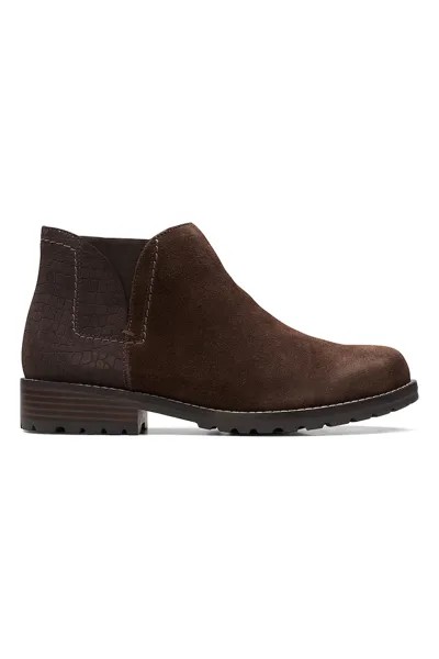 Кожаные ботинки Wellemi Челси Clarks, коричневый