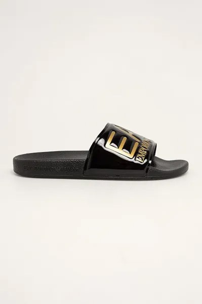 Шлепанцы EA7 Emporio Armani, черный
