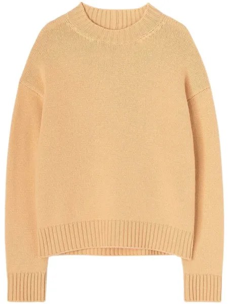 Jil Sander джемпер с удлиненными рукавами, оранжевый
