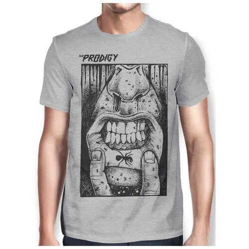 Футболка Design Heroes, размер 2XL, серый..