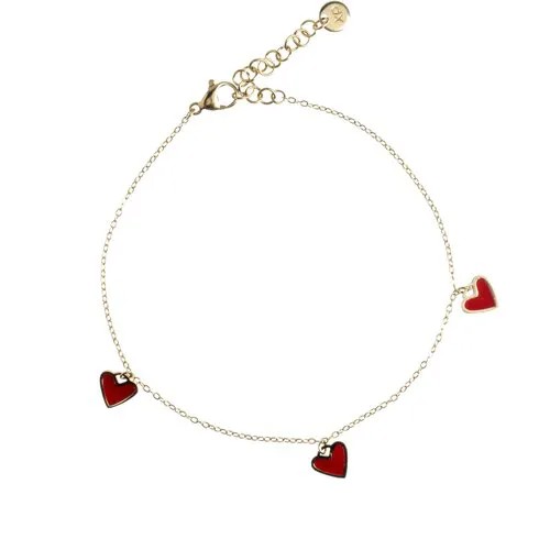 Браслет-цепочка XUPING JEWELRY, эмаль, размер 21 см, размер M, золотистый