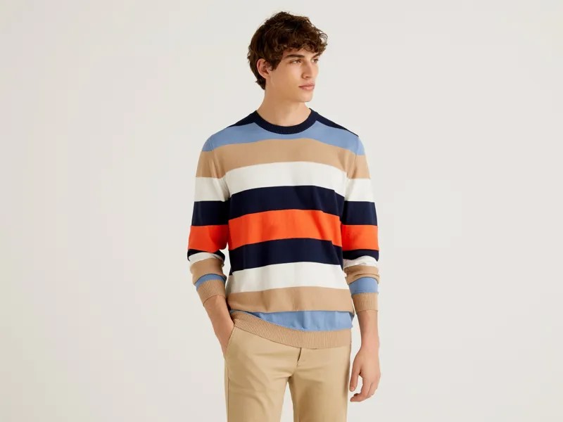 Джемпер мужской United Colors of Benetton 21A_102CK1O92 разноцветный S