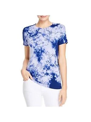 DOLAN Женская темно-синяя футболка стрейч с короткими рукавами и круглым вырезом XS